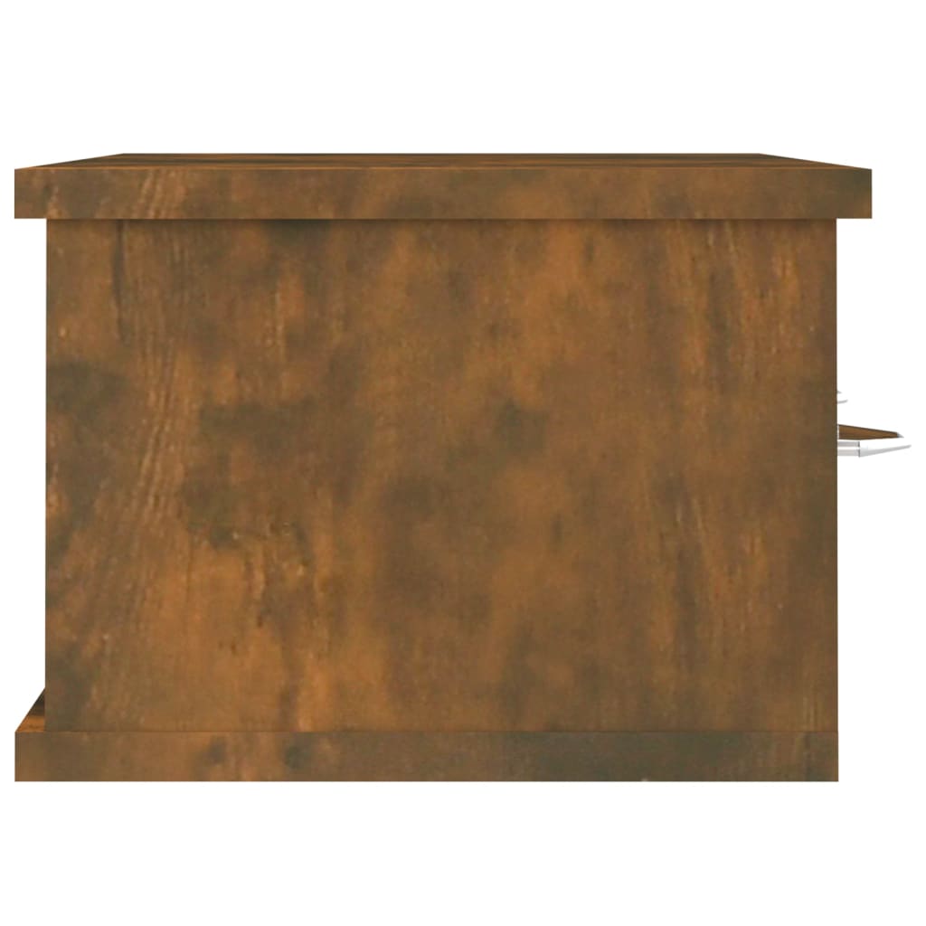 Armoire murale Chêne fumé 60x26x18,5 cm Bois d'ingénierie - XIOS