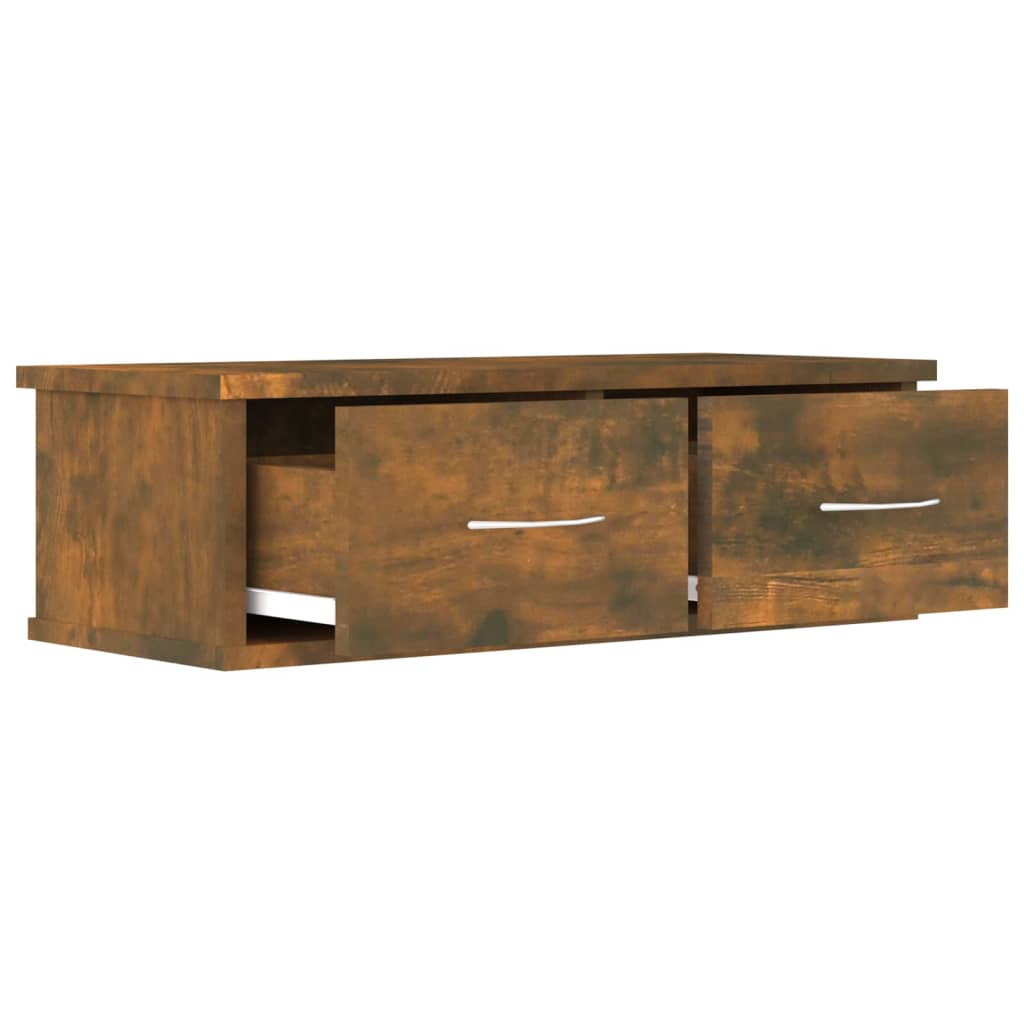 Armoire murale Chêne fumé 60x26x18,5 cm Bois d'ingénierie - XIOS