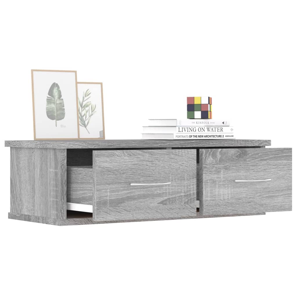 Armoire murale Sonoma gris 60x26x18,5 cm Bois d'ingénierie - XIOS