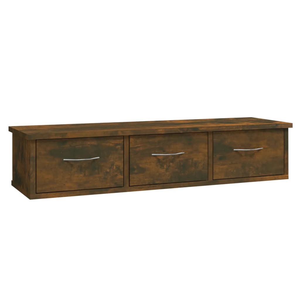 Armoire murale Chêne fumé 88x26x18,5 cm Bois d'ingénierie - XIOS
