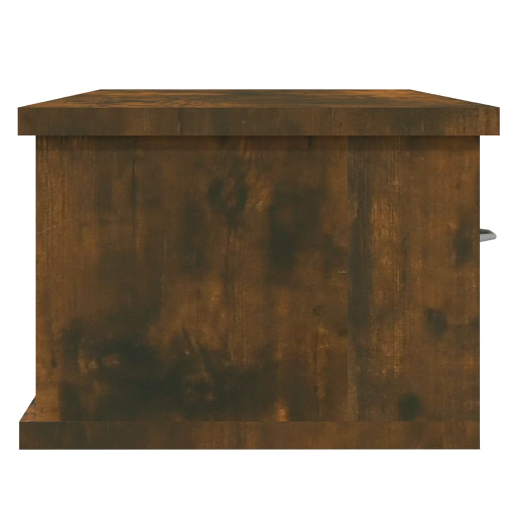 Armoire murale Chêne fumé 88x26x18,5 cm Bois d'ingénierie - XIOS