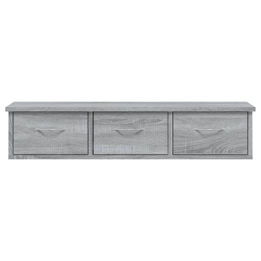 Armoire murale Sonoma gris 88x26x18,5 cm Bois d'ingénierie - XIOS