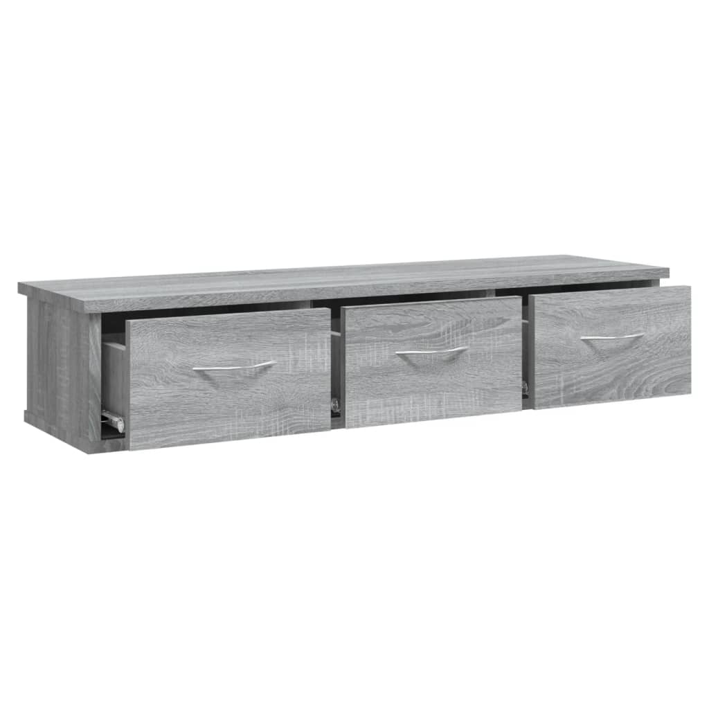 Armoire murale Sonoma gris 88x26x18,5 cm Bois d'ingénierie - XIOS