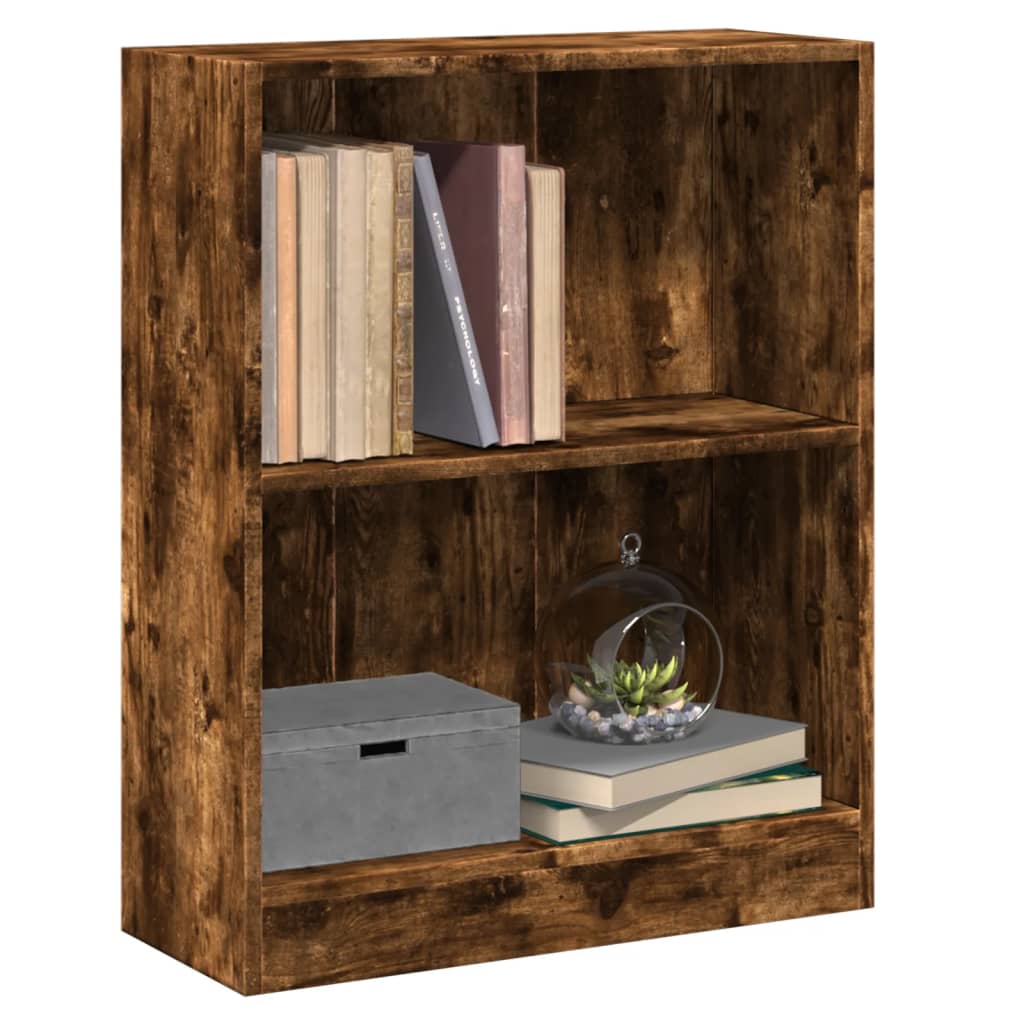 Bibliothèque Chêne fumé 60x24x76 cm Bois d'ingénierie - XIOS