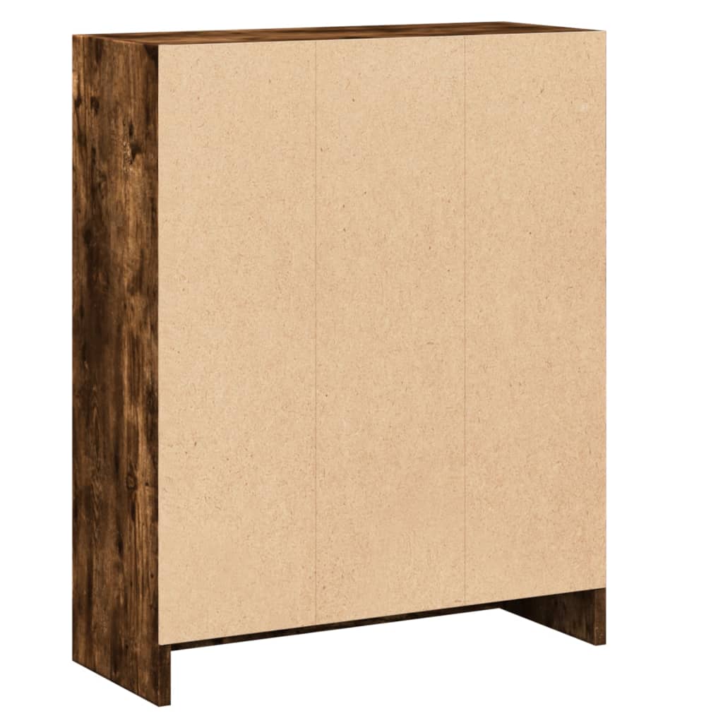 Bibliothèque Chêne fumé 60x24x76 cm Bois d'ingénierie - XIOS