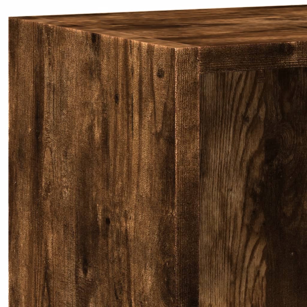 Bibliothèque Chêne fumé 60x24x76 cm Bois d'ingénierie - XIOS