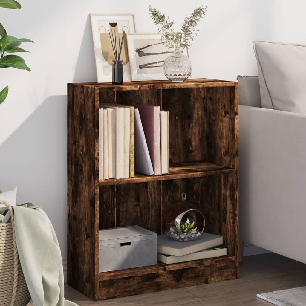 Bibliothèque Chêne fumé 60x24x76 cm Bois d'ingénierie - XIOS