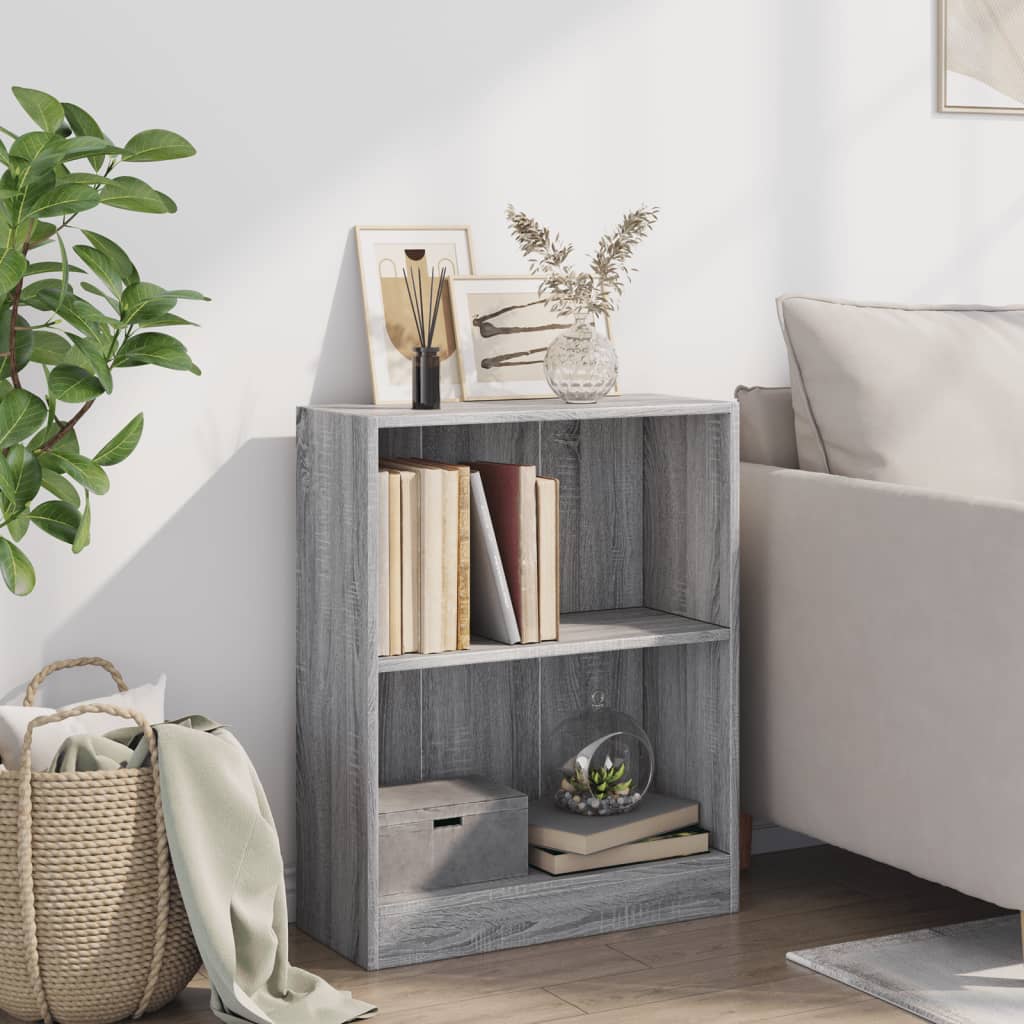 Bibliothèque Sonoma gris 60x24x76 cm Bois d'ingénierie - XIOS