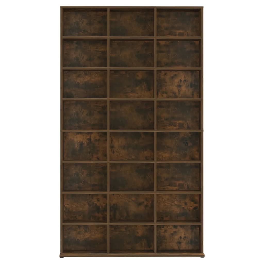 Armoire à CD Chêne fumé 102x23x177,5 cm Bois d'ingénierie - XIOS