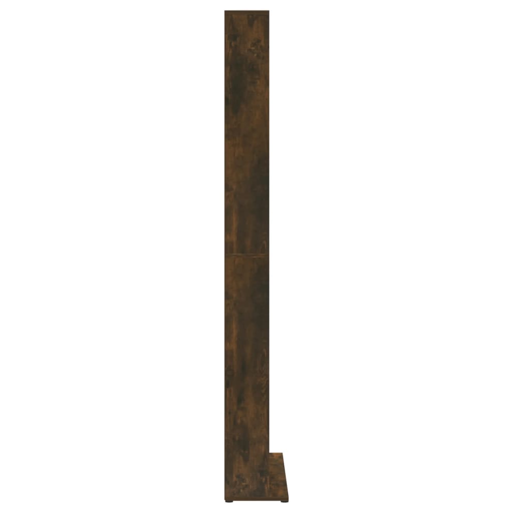 Armoire à CD Chêne fumé 102x23x177,5 cm Bois d'ingénierie - XIOS