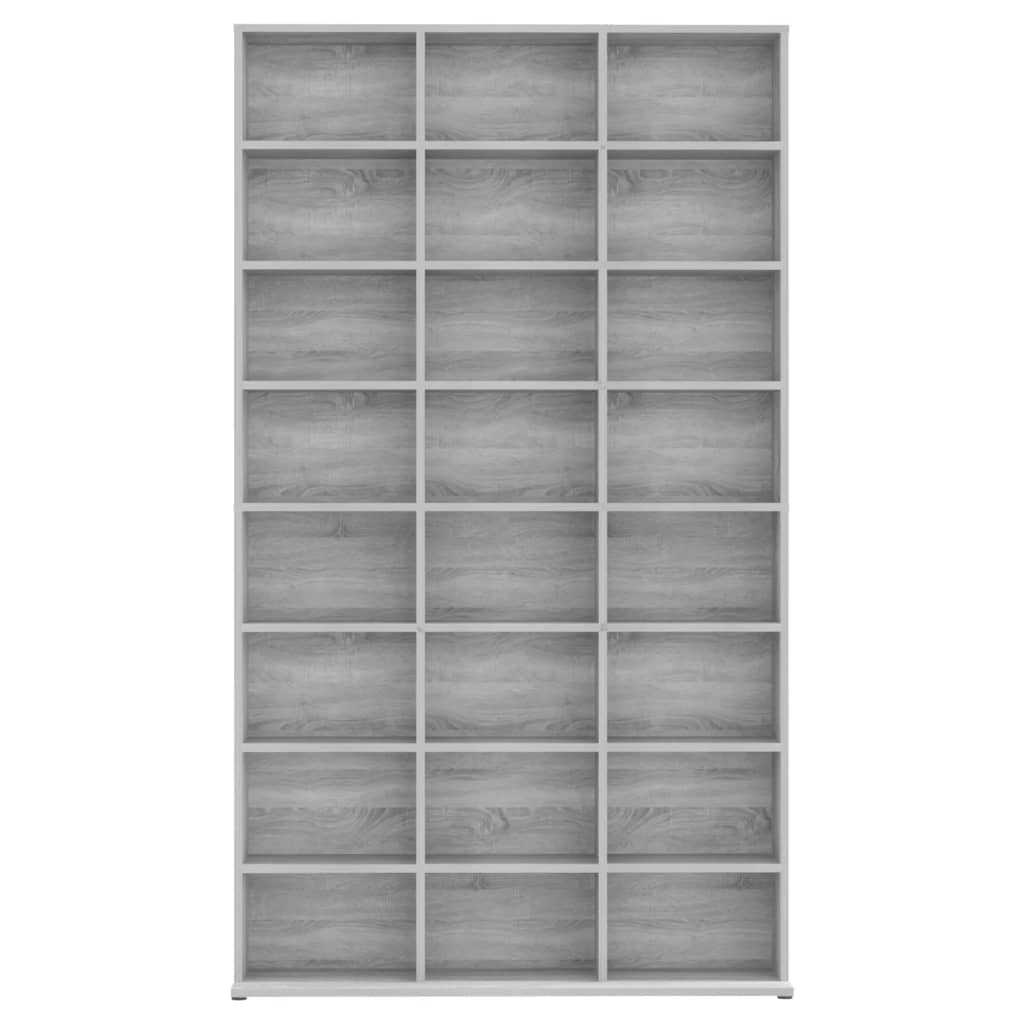 Armoire à CD Sonoma gris 102x23x177,5 cm Bois d'ingénierie - XIOS
