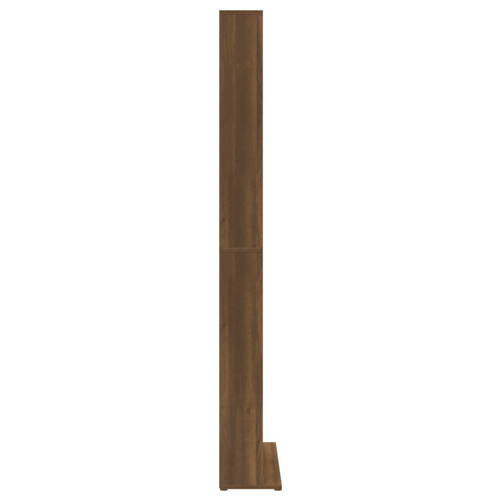 Armoire à CD Chêne marron 102x23x177,5 cm Bois d'ingénierie - XIOS
