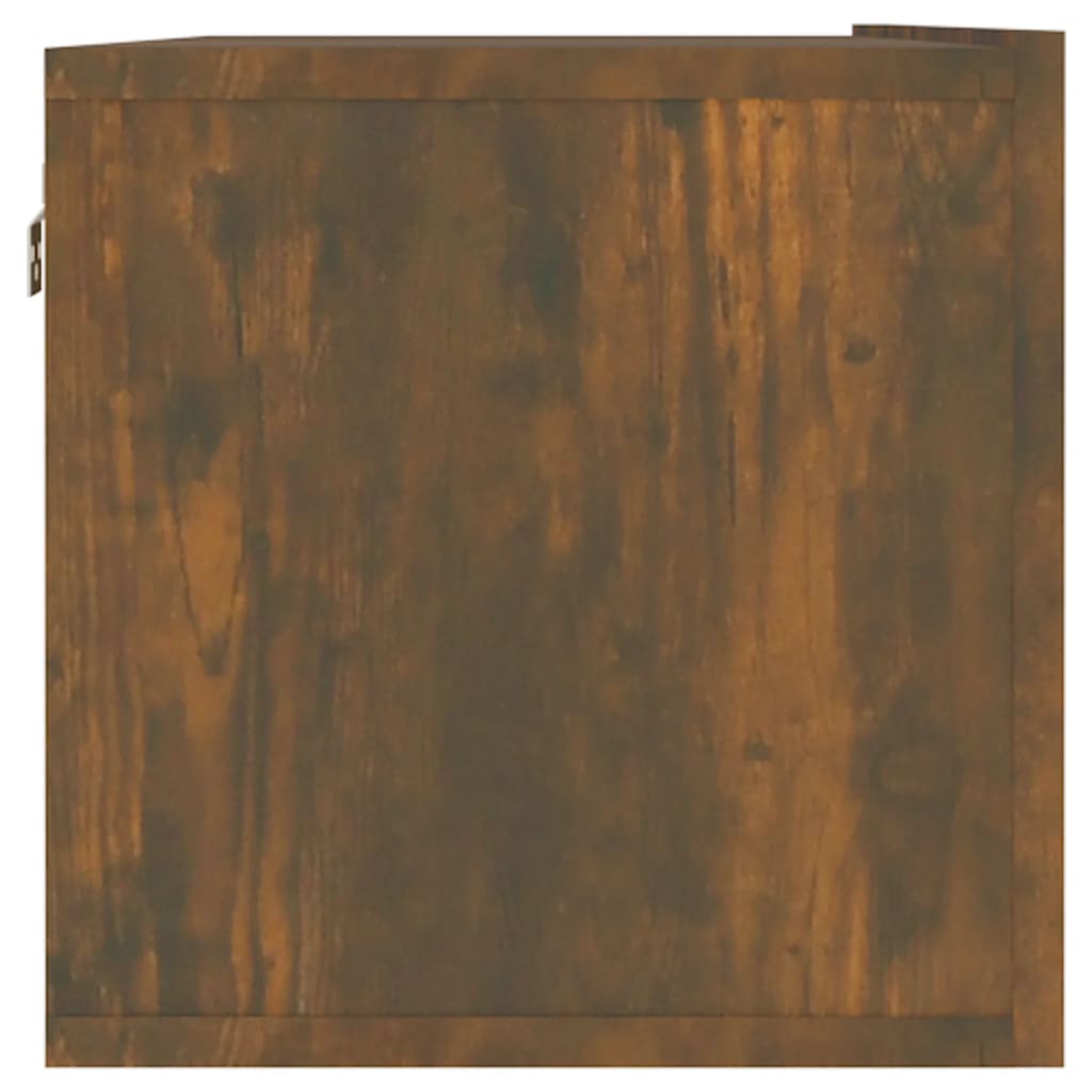 Armoire murale TV Chêne fumé 120x30x30 cm Bois d'ingénierie - XIOS