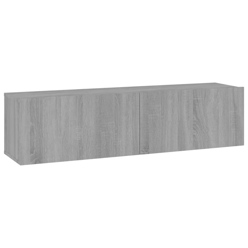 Armoire murale TV Sonoma gris 120x30x30 cm Bois d'ingénierie - XIOS