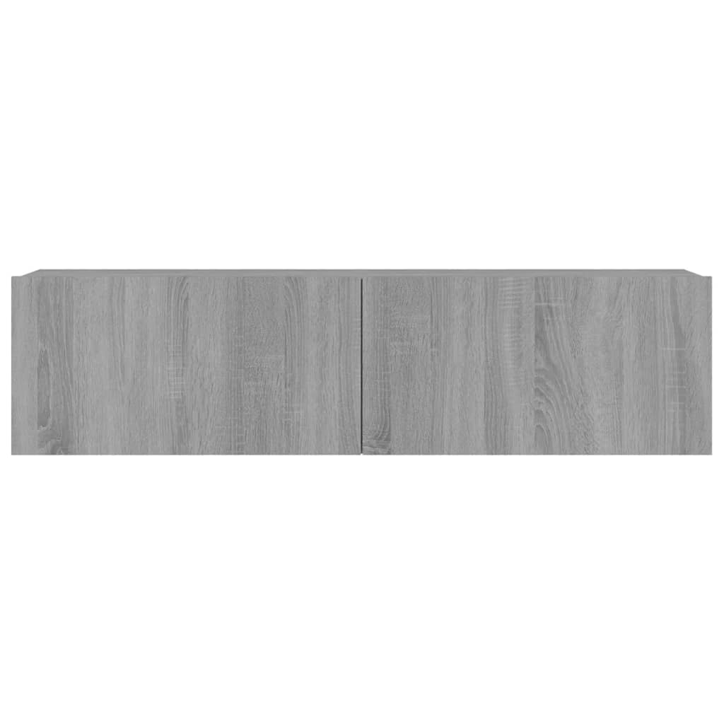 Armoire murale TV Sonoma gris 120x30x30 cm Bois d'ingénierie - XIOS