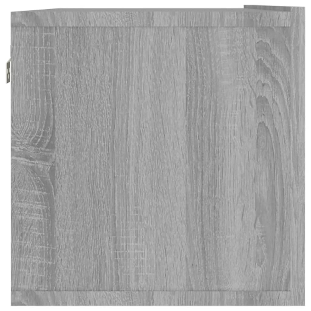Armoire murale TV Sonoma gris 120x30x30 cm Bois d'ingénierie - XIOS