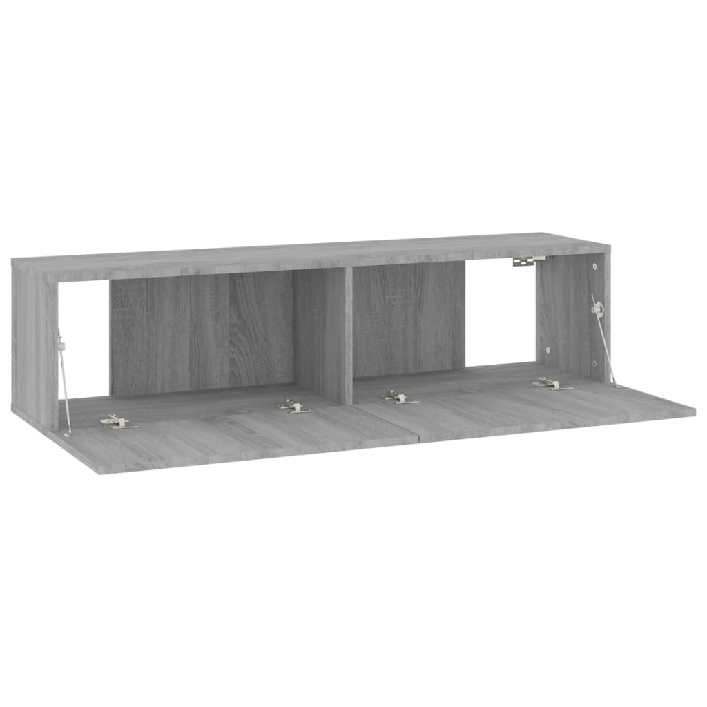 Armoire murale TV Sonoma gris 120x30x30 cm Bois d'ingénierie - XIOS