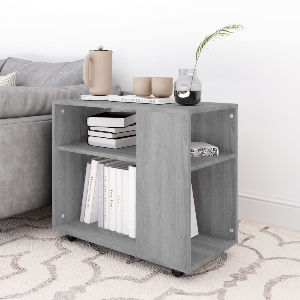 Table d'appoint Sonoma gris 70x35x55 cm Bois d'ingénierie Tables d'appoint vidaXL