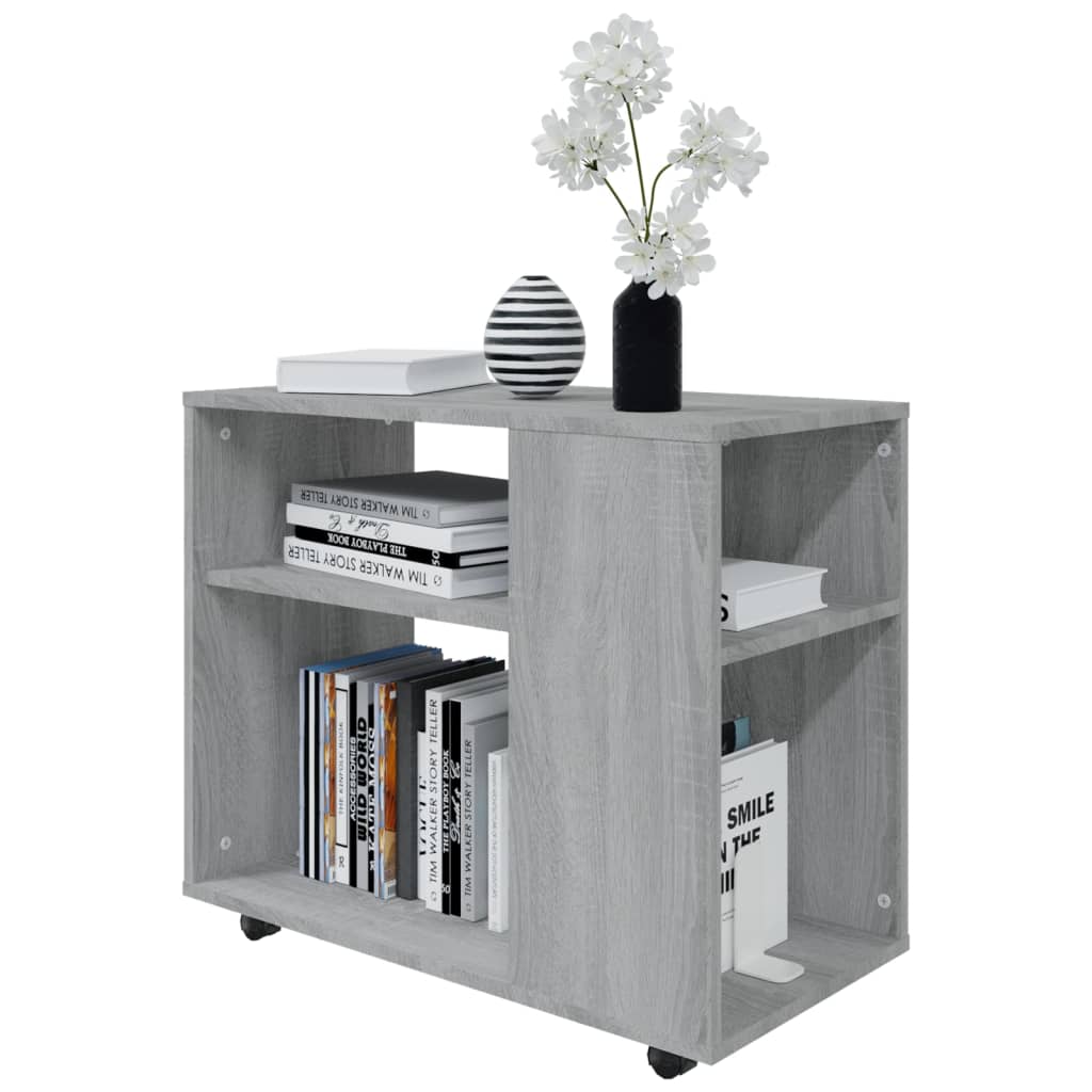 Table d'appoint Sonoma gris 70x35x55 cm Bois d'ingénierie Tables d'appoint vidaXL