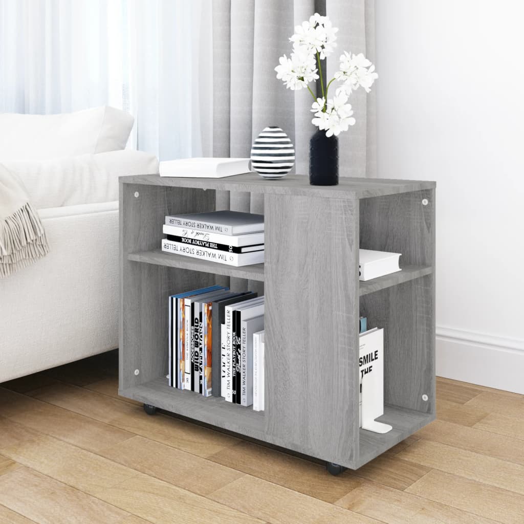 Table d'appoint Sonoma gris 70x35x55 cm Bois d'ingénierie Tables d'appoint vidaXL