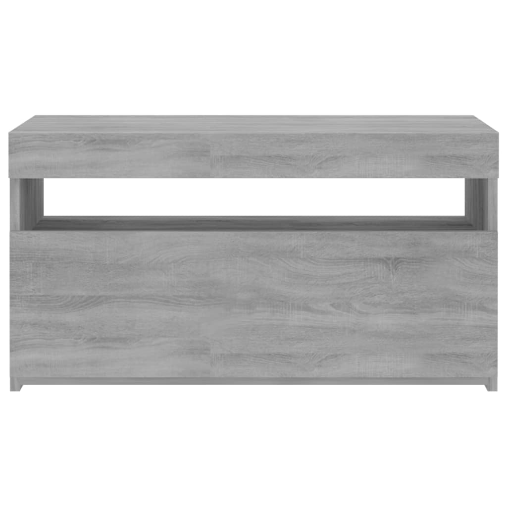 Meuble TV avec lumières LED Sonoma gris 75x35x40 cm - XIOS