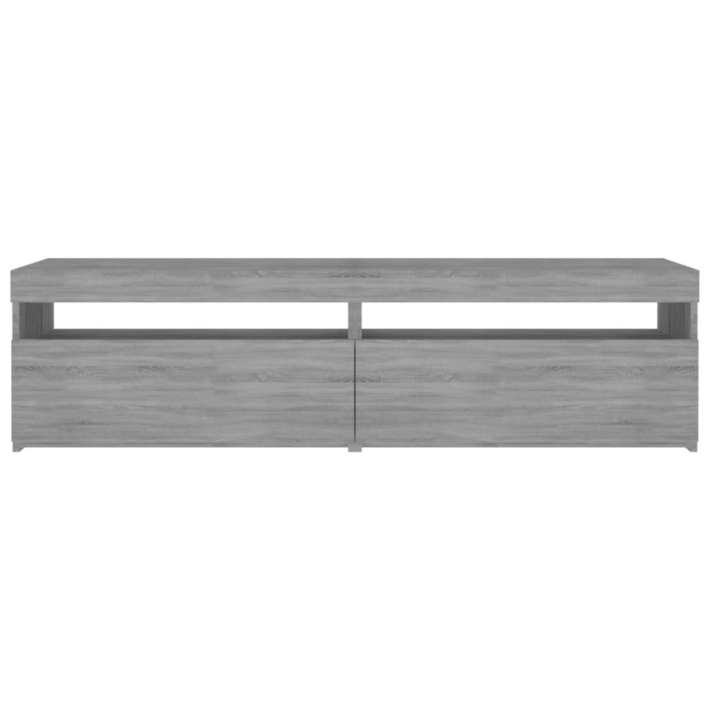 Meubles TV avec lumières LED 2 pcs Sonoma gris 75x35x40 cm Meubles TV vidaXL   
