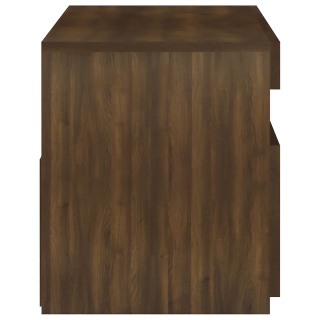 Meuble TV avec lumières LED Chêne marron 75x35x40 cm - XIOS