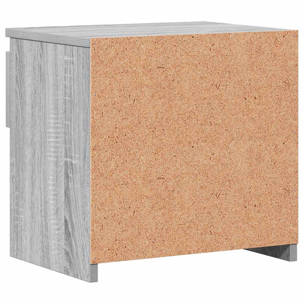 Tables de chevet 2 pcs Sonoma gris 40x30x39cm Bois d'ingénierie - XIOS