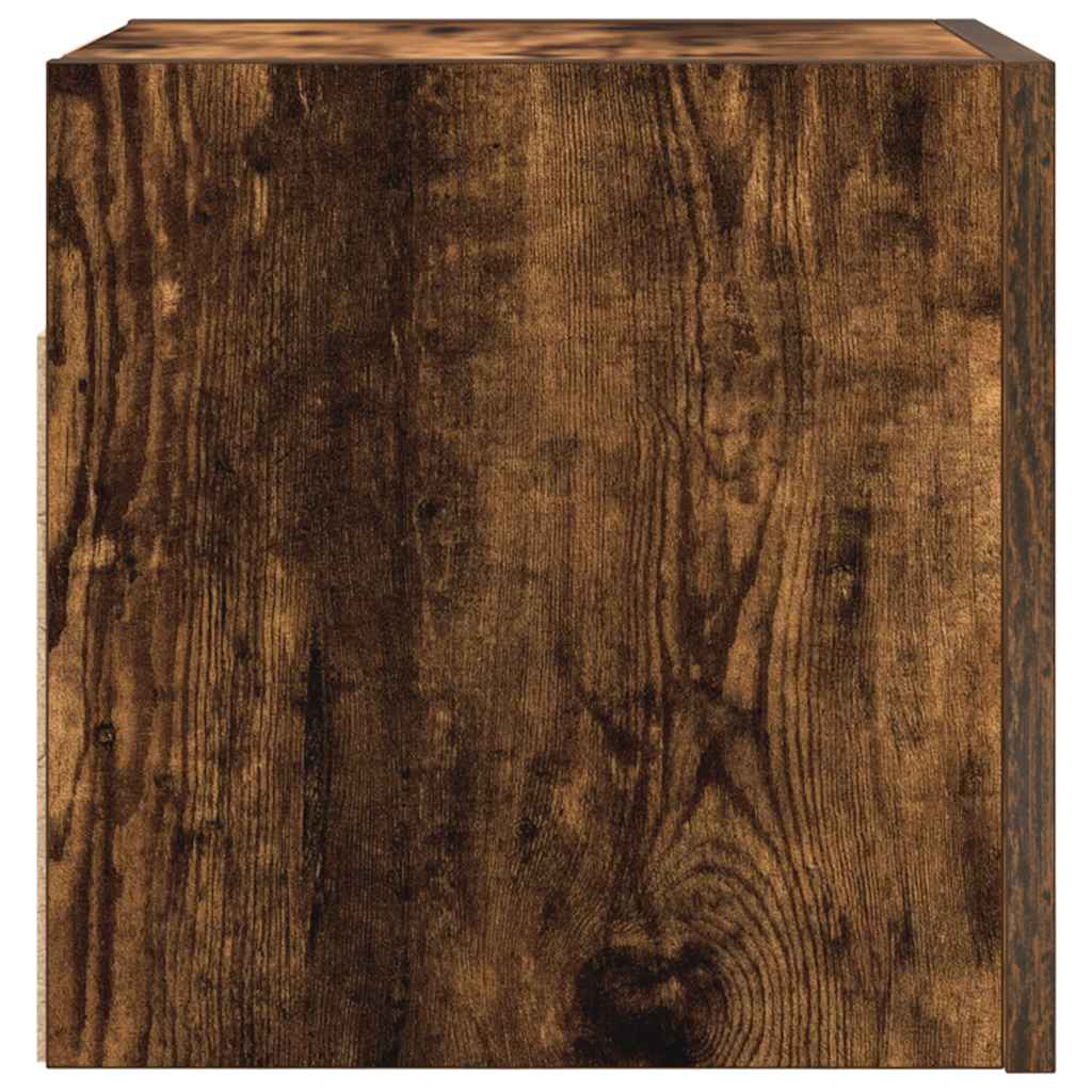 Meuble TV mural Chêne fumé 30,5x30x30 cm - XIOS