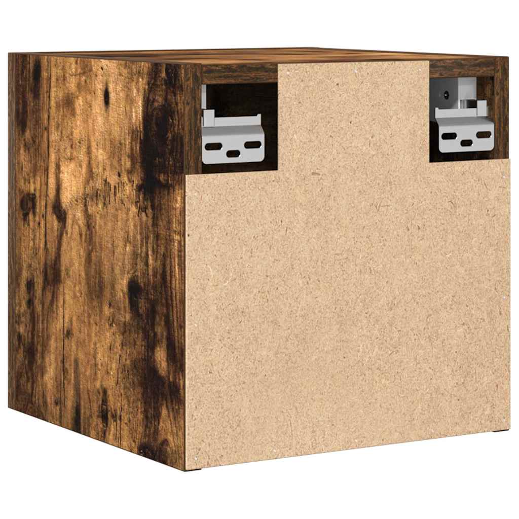 Meuble TV mural Chêne fumé 30,5x30x30 cm - XIOS