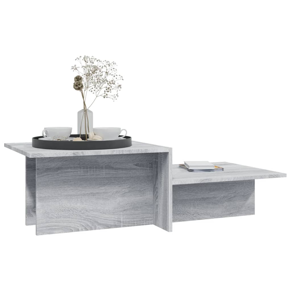 Table basse Sonoma gris 111,5x50x33 cm Bois d'ingénierie - XIOS