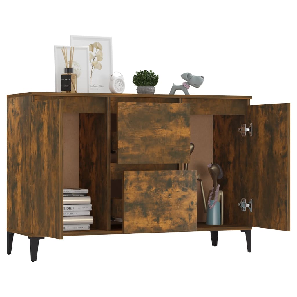 Buffet Chêne fumé 102x35x70 cm Bois d'ingénierie - XIOS
