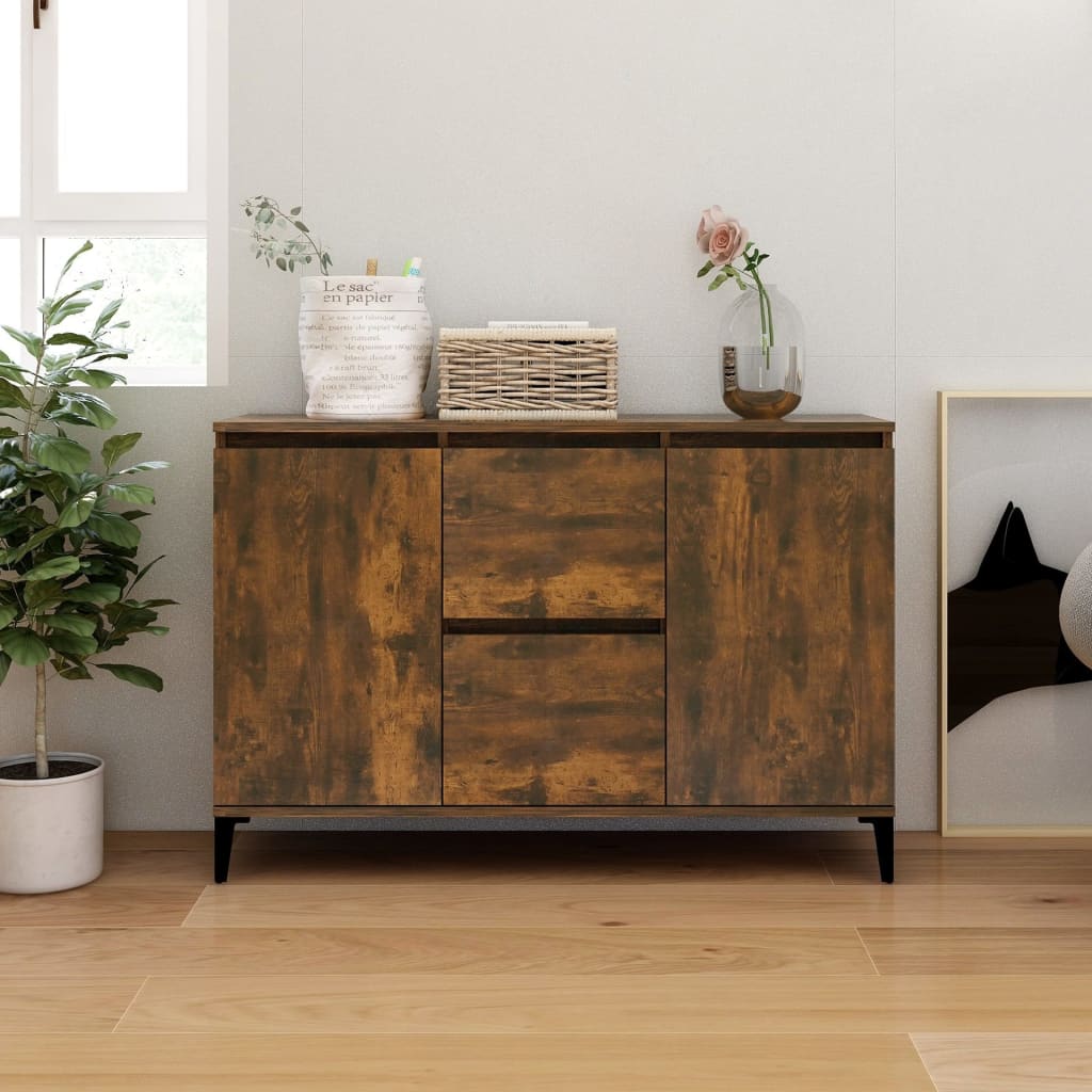 Buffet Chêne fumé 102x35x70 cm Bois d'ingénierie - XIOS