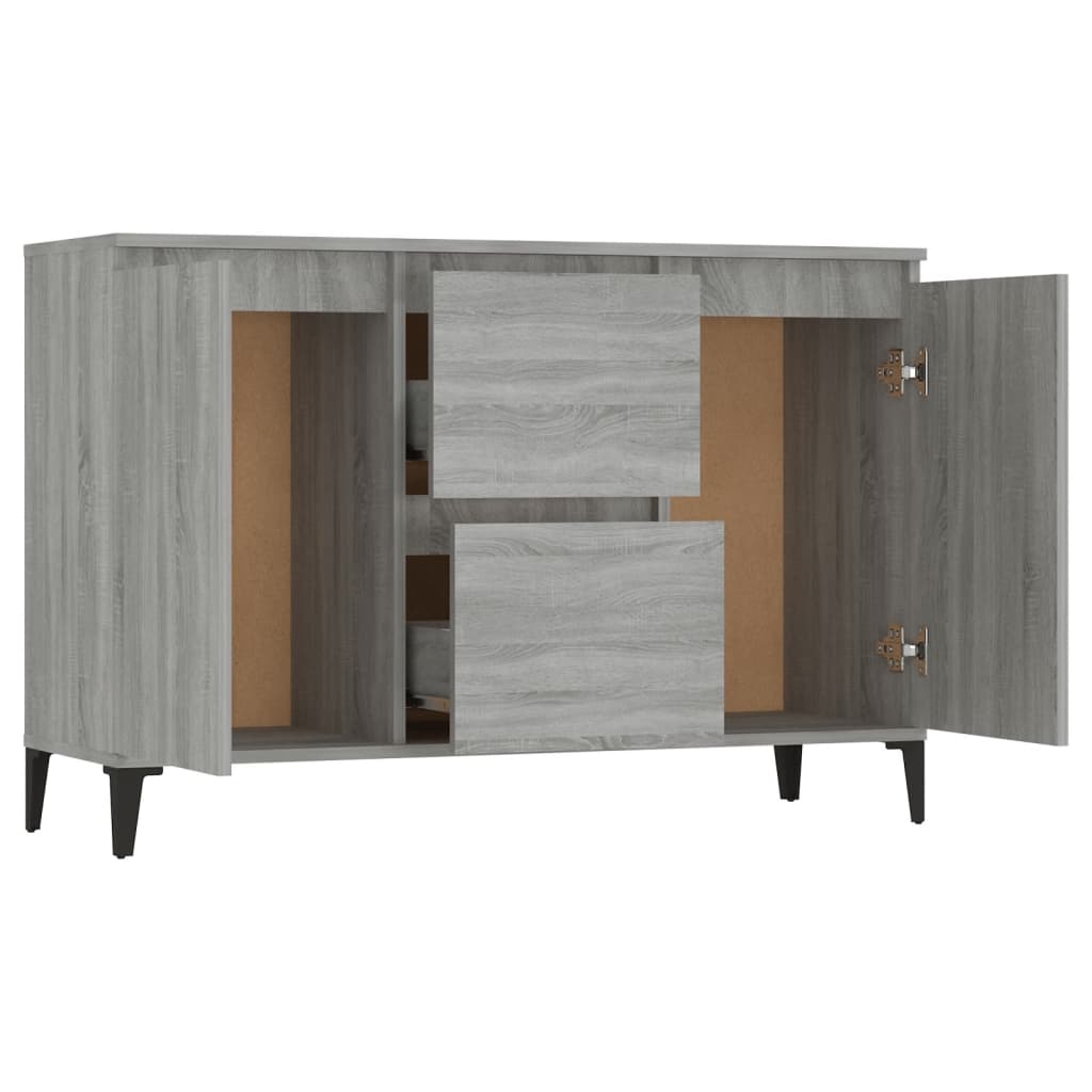 Buffet Sonoma gris 102x35x70 cm Bois d'ingénierie - XIOS