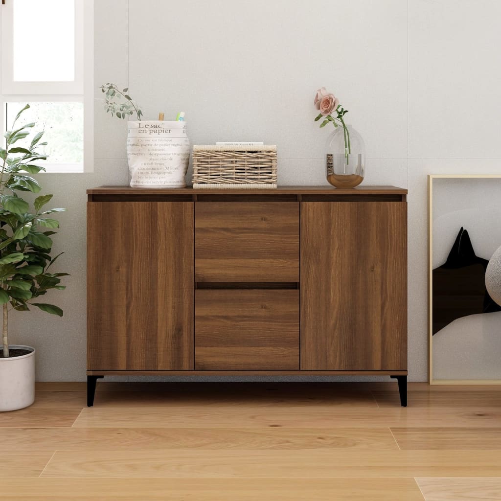 Buffet Chêne marron 104x35x70 cm Bois d'ingénierie Buffets & bahuts vidaXL