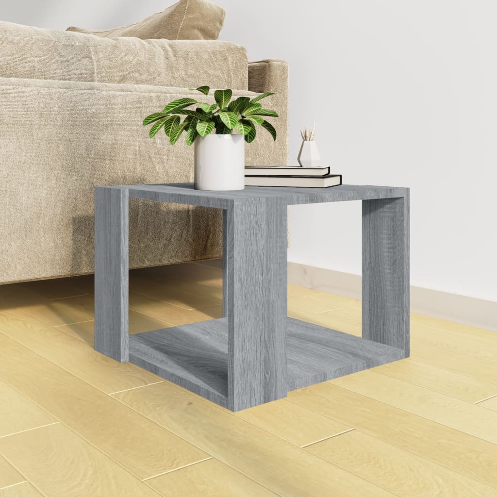Table basse Sonoma gris 40x40x30 cm Bois d'ingénierie - XIOS
