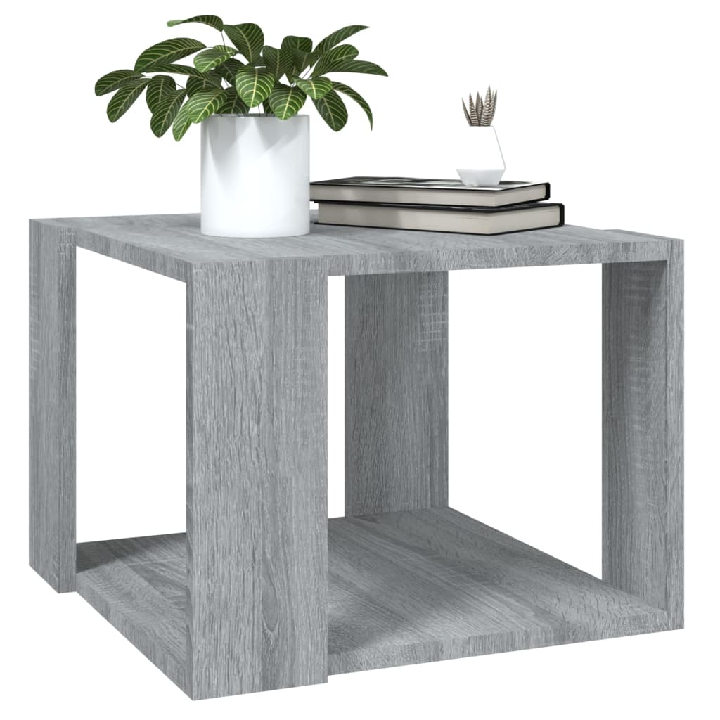 Table basse Sonoma gris 40x40x30 cm Bois d'ingénierie - XIOS