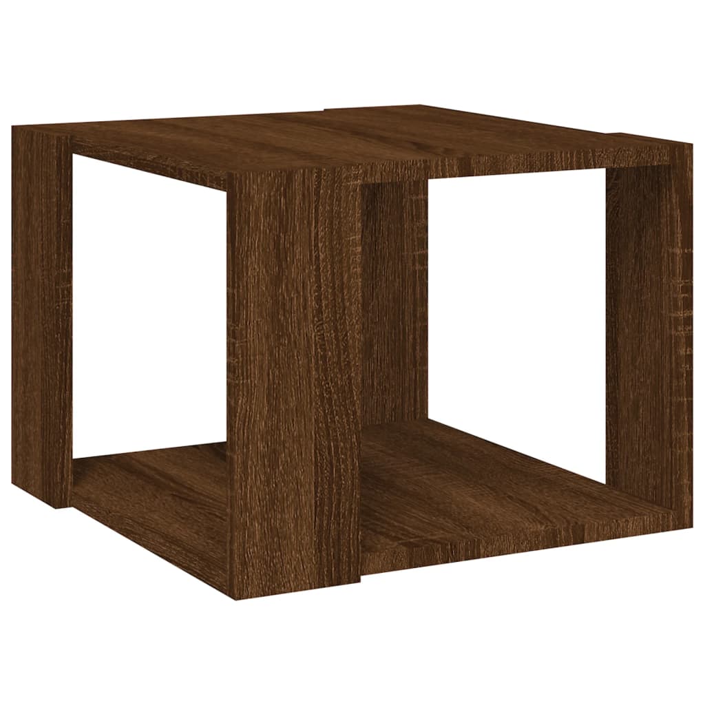 Table basse Chêne marron 40x40x30 cm Bois d'ingénierie - XIOS