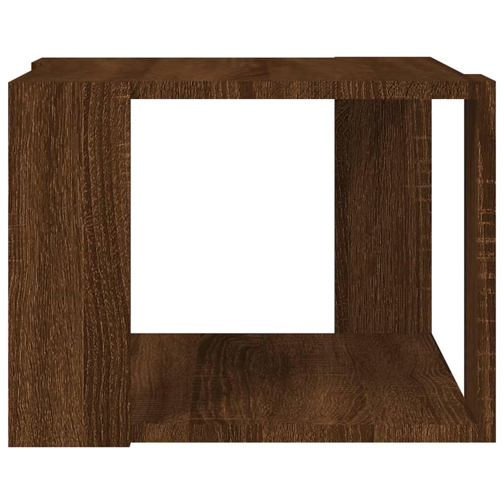 Table basse Chêne marron 40x40x30 cm Bois d'ingénierie - XIOS