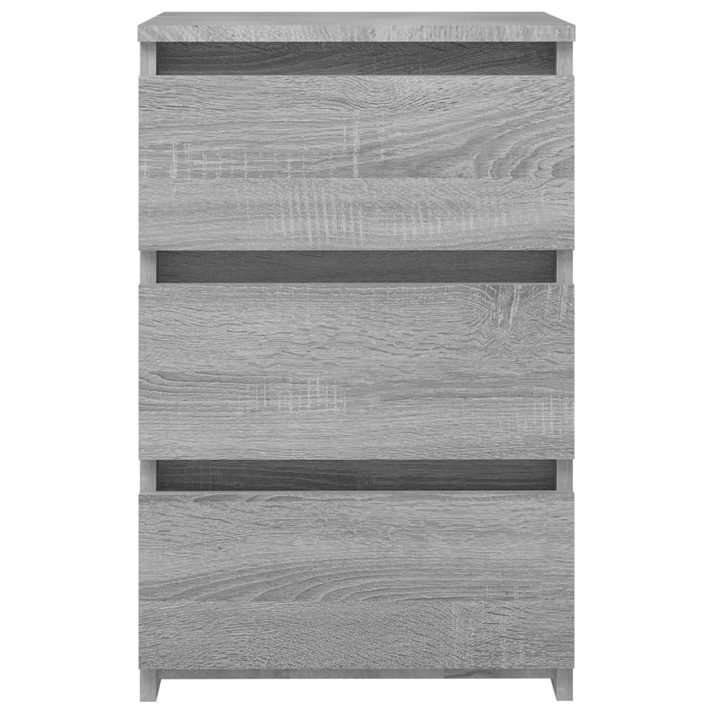 Table de chevet Sonoma gris 40x35x62,5 cm Bois d'ingénierie - XIOS