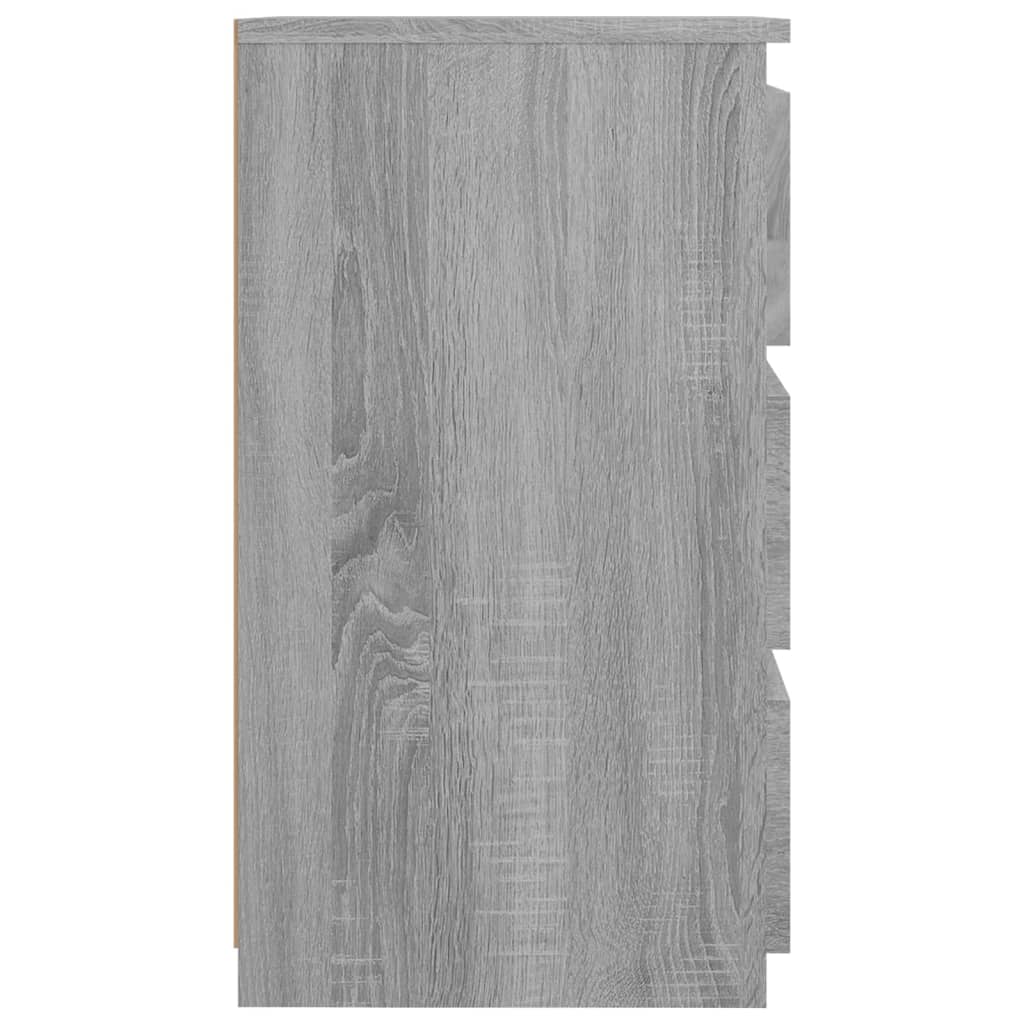 Table de chevet Sonoma gris 40x35x62,5 cm Bois d'ingénierie - XIOS