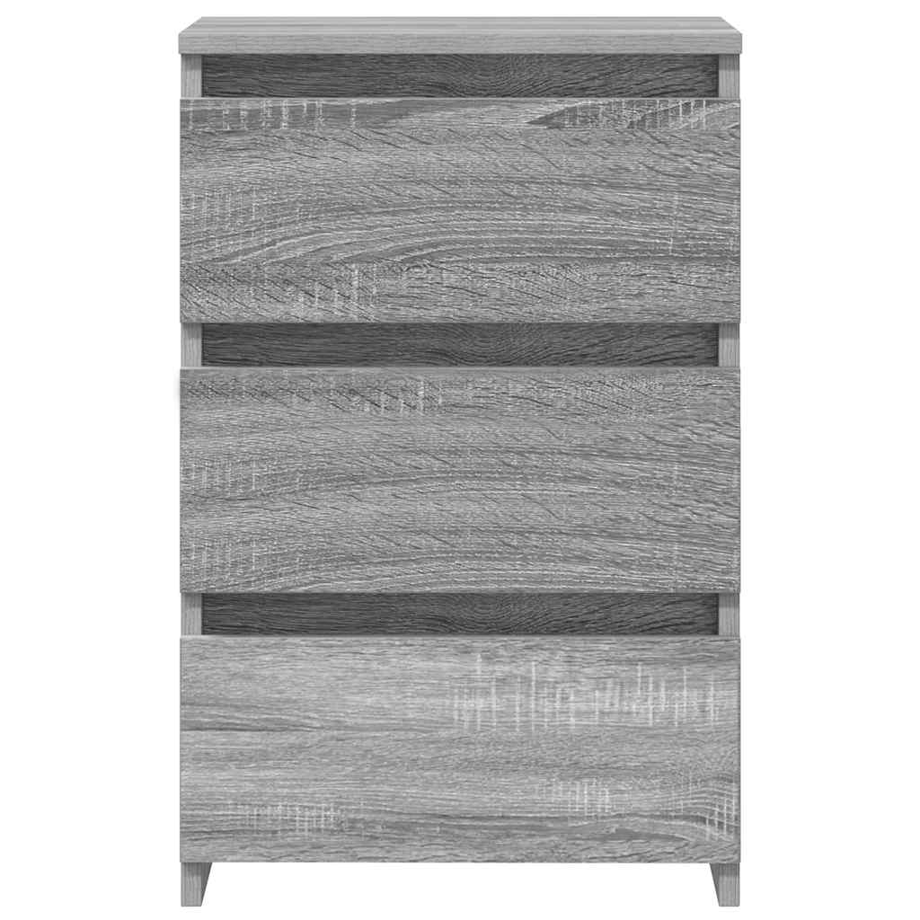 Tables de chevet 2 pcs Sonoma gris 40x35x62,5cm Bois ingénierie - XIOS
