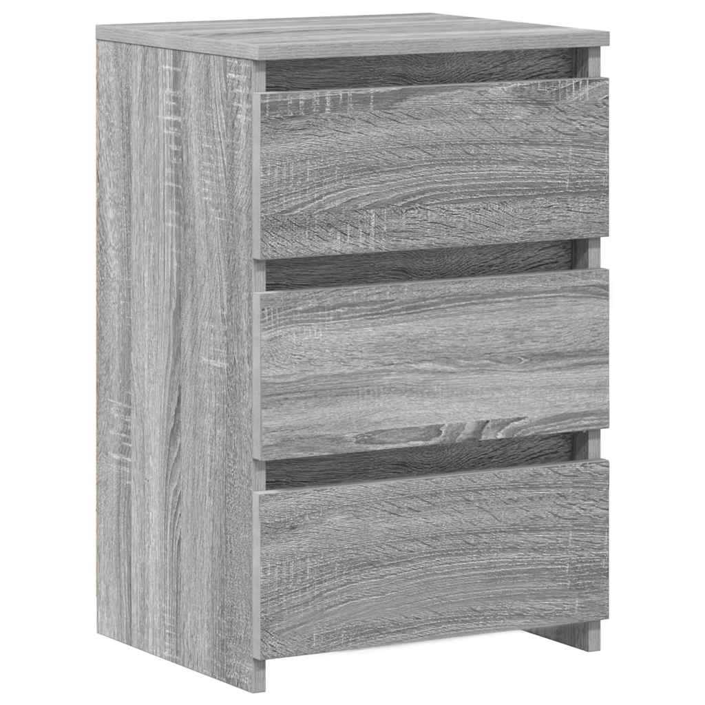 Tables de chevet 2 pcs Sonoma gris 40x35x62,5cm Bois ingénierie - XIOS