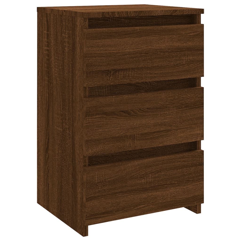 Table de chevet Chêne marron 40x35x62,5 cm Bois d'ingénierie - XIOS