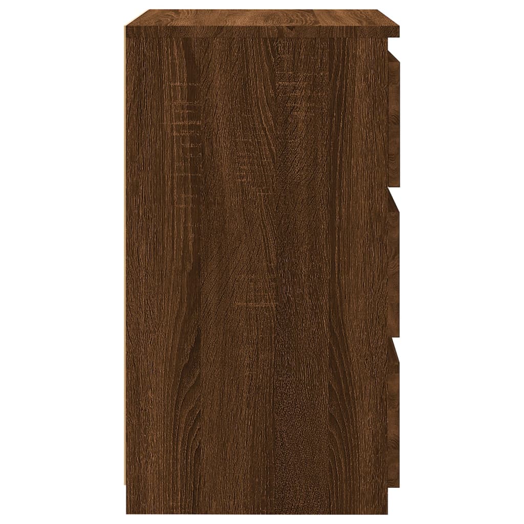 Table de chevet Chêne marron 40x35x62,5 cm Bois d'ingénierie - XIOS