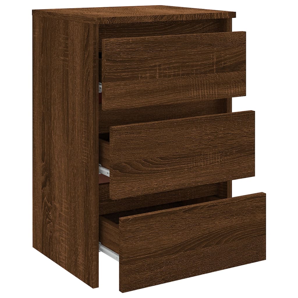 Table de chevet Chêne marron 40x35x62,5 cm Bois d'ingénierie - XIOS