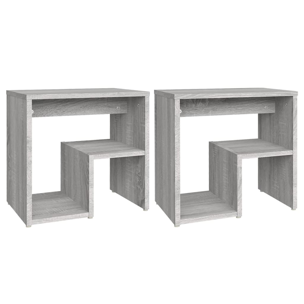 Tables de chevet 2 pcs Sonoma gris 40x30x40 cm Bois ingénierie - XIOS