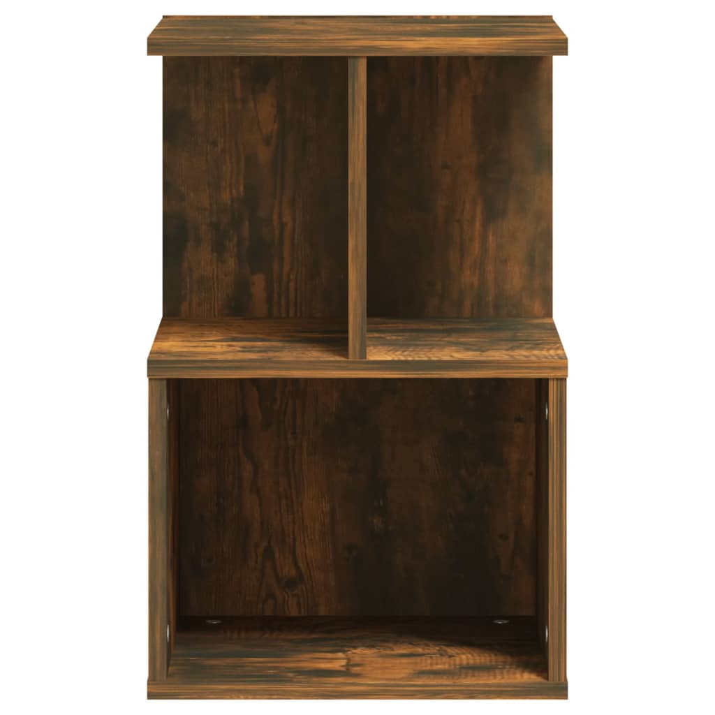 Table de chevet Chêne fumé 35x35x55 cm Bois d'ingénierie - XIOS