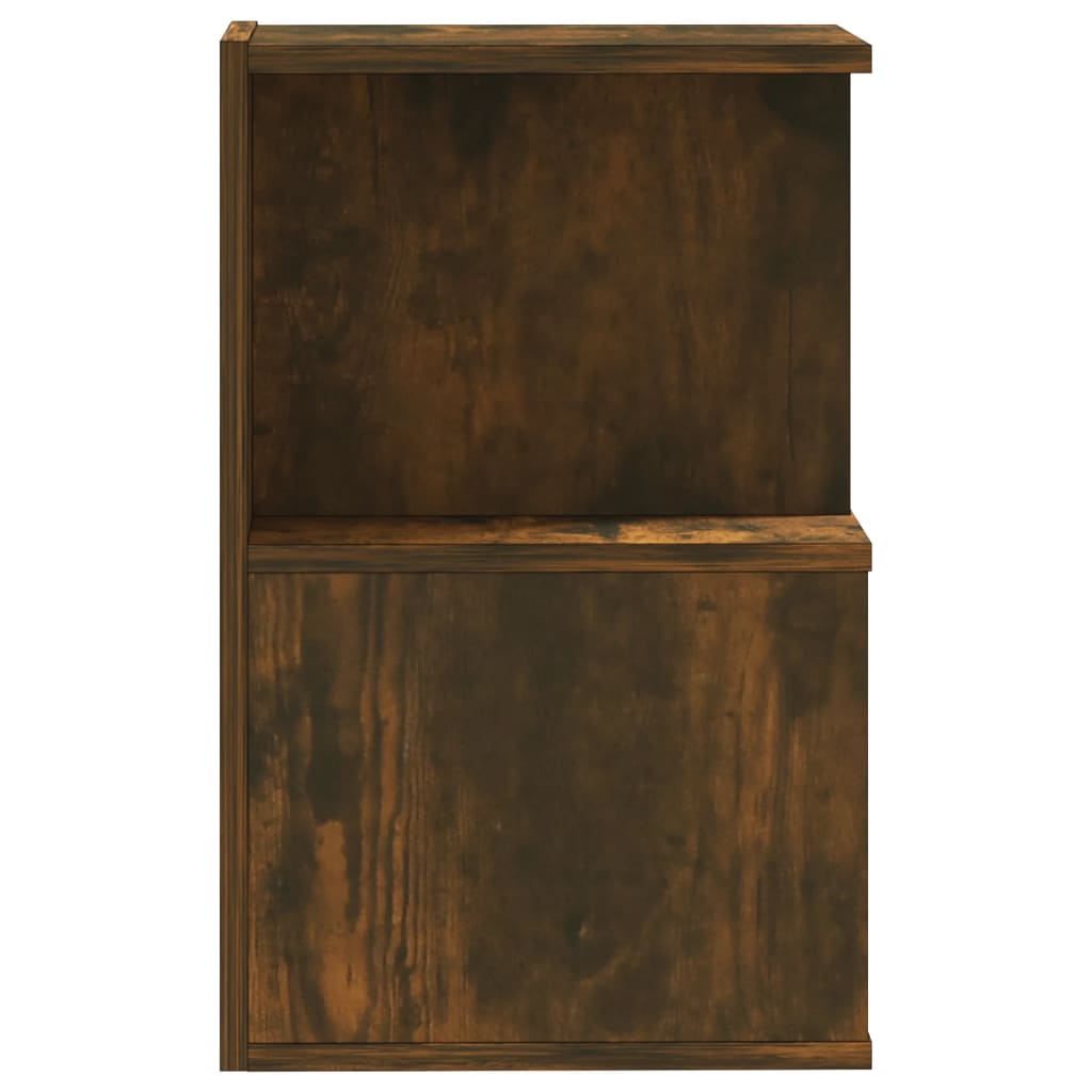 Tables de chevet 2 pcs Chêne fumé 35x35x55 cm Bois d'ingénierie - XIOS