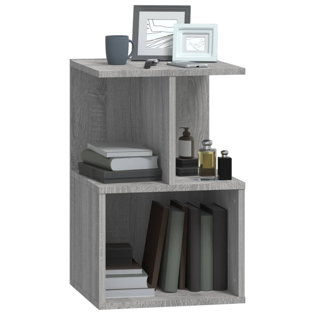 Table de chevet Sonoma gris 35x35x55 cm Bois d'ingénierie - XIOS